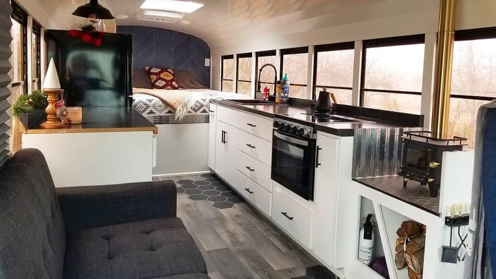 Beautiful Skoolie Conversion Interior. So What's the Plan with Regina now that we HATE Her?