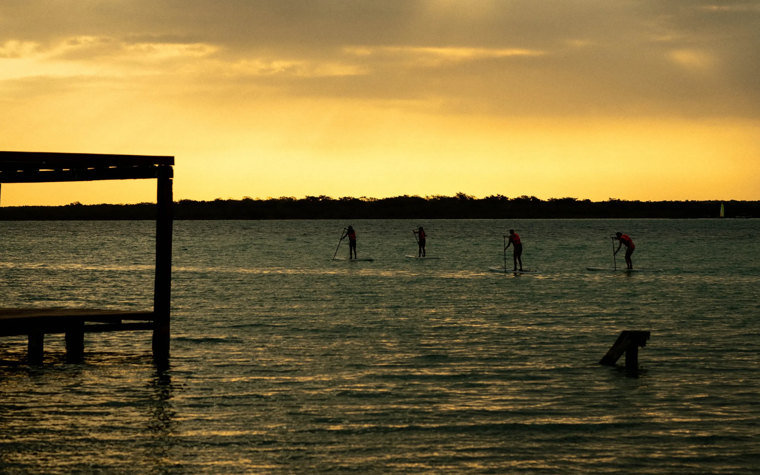 Bacalar Sunrise Paddleboard Tour. Things to do in Bacalar, Mexico. 